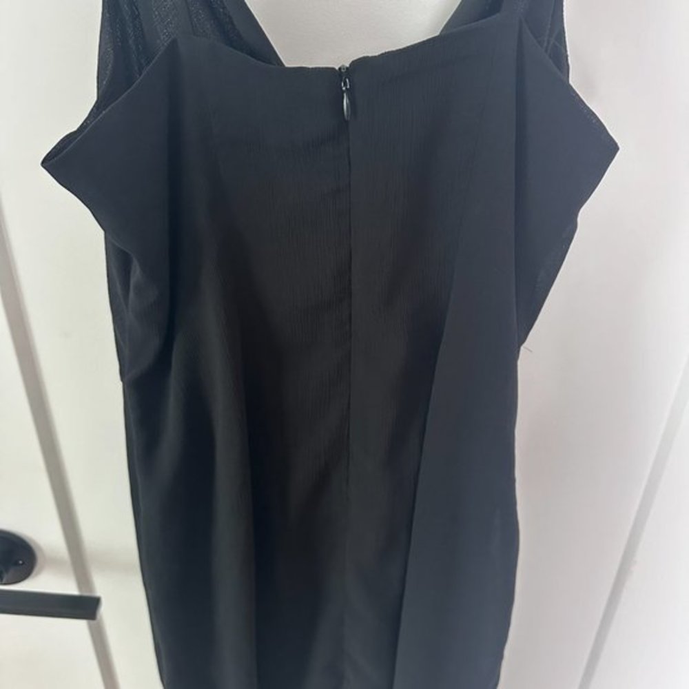 Little Black Dress Cowl Neck Mini Size Large Bachelorette Dry Goods - Picture 5 of 6